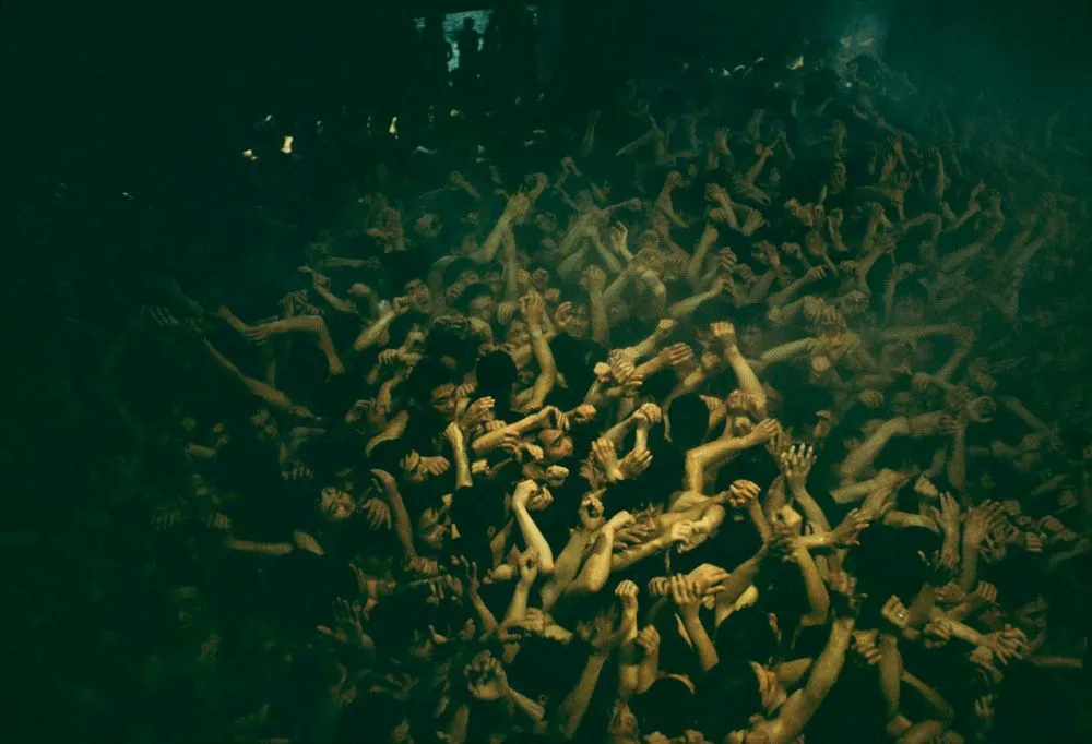 Winter festival near Okayama, Japan, where 8,000 youths scramble for a lucky stick thrown by a priest. Taken for a series on Japan for ‘Life’