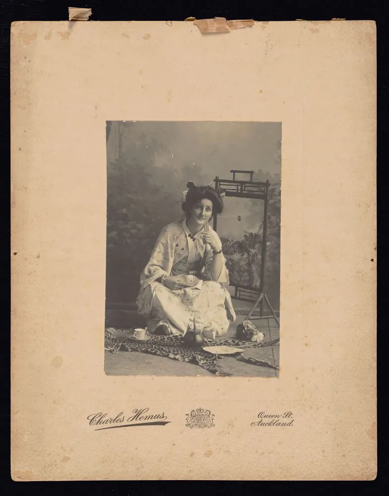 Woman in Japanese dress