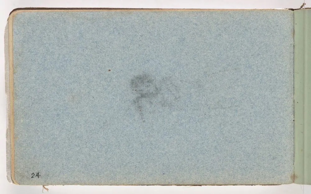 Blank page. From: An 1876 sketchbook.