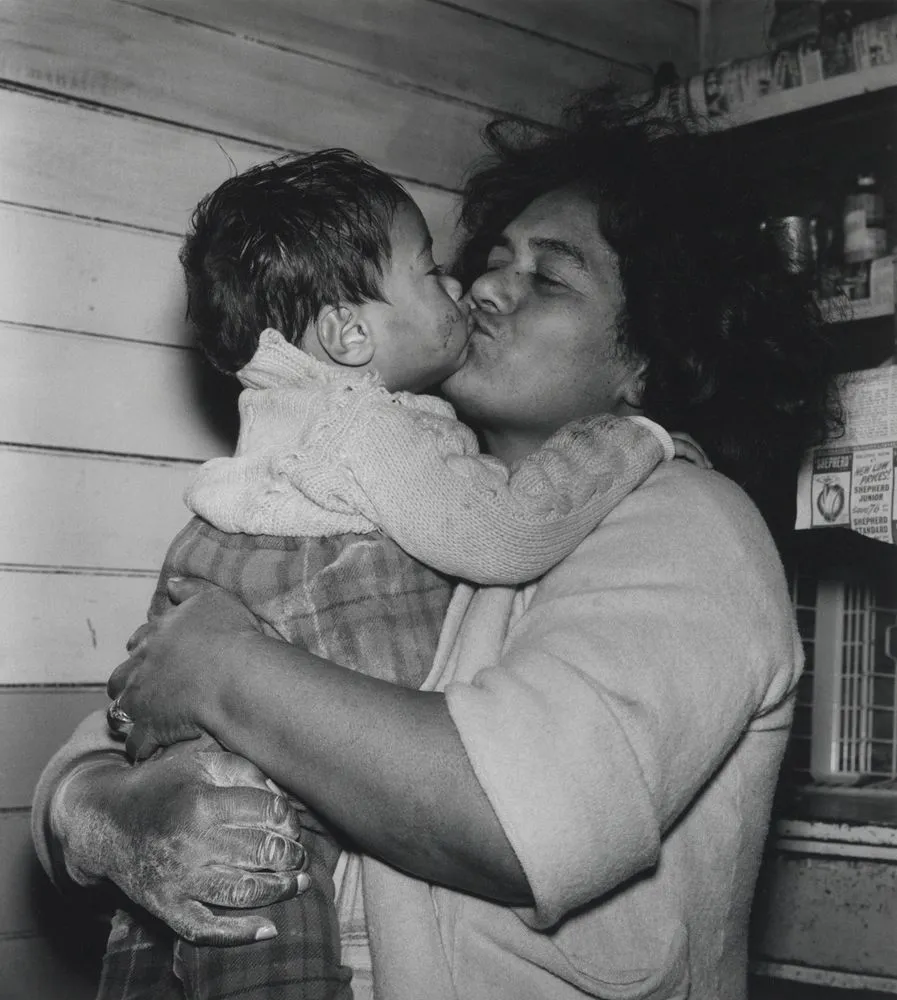 Mother has to pick him up and kiss him better. From the series: Washday at the pa