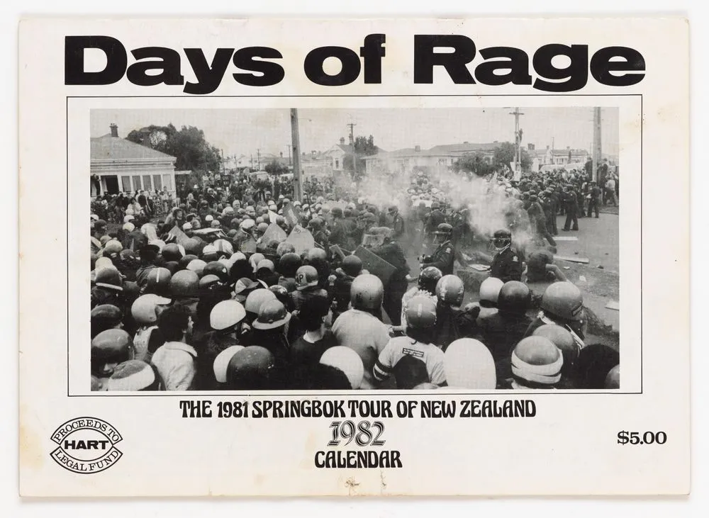 Days of Rage calendar Record DigitalNZ