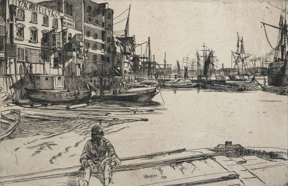 Eagle Wharf (Tyzac, Whiteley & Co.). Plate 11 from Thames set