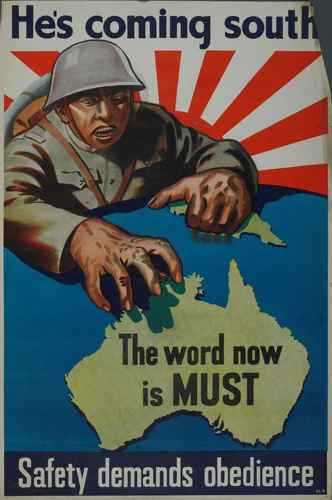 Poster, 'He's Coming South' | Record | DigitalNZ