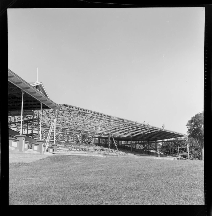 Construction of a new stand at Tauherenikau Racecourse, South Wairarapa ...