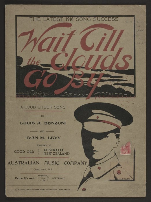 Wait till the clouds go by : a good cheer song / by Louis A. Benzoni and Ivan M. Levy.