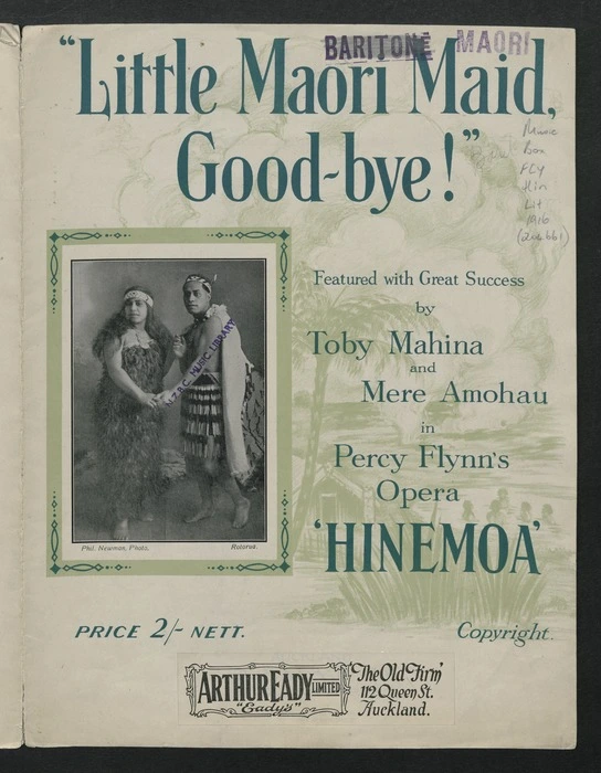 Little Māori maid, good-bye! / words and music by Percy Flynn.