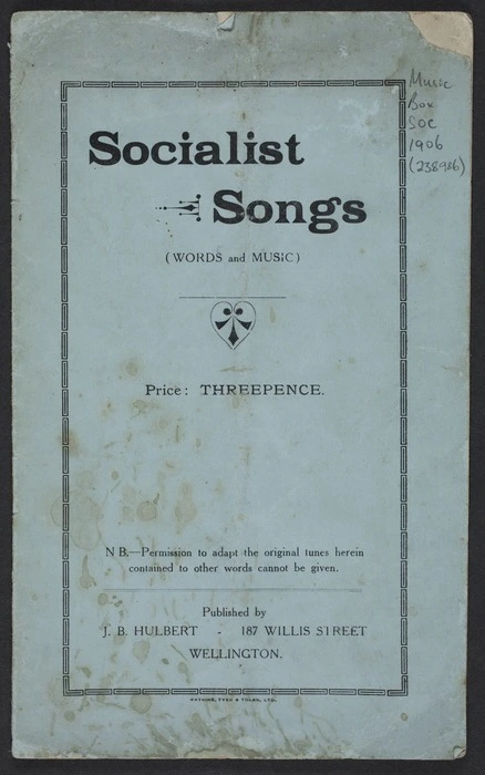 Socialist songs : (words and music).