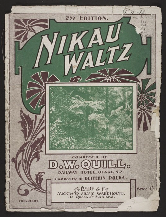 Nikau waltz / composed by D.W. Quill.