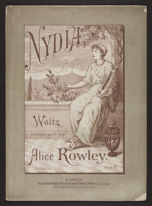 Nydia : waltz / composed by Alice Rowley.