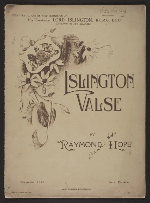 Islington valse / Raymond Hope.