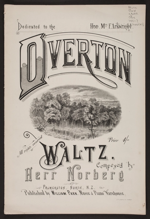 Overton waltz / composed by Herr Norberg.