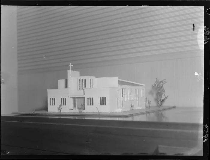 Architectural model for a church for the Chinese community, Wellington