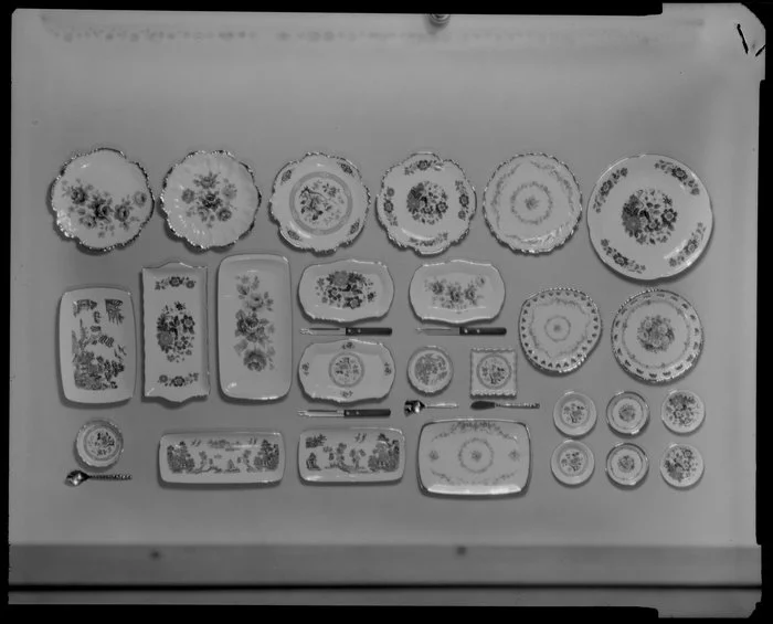 Selection of china plates