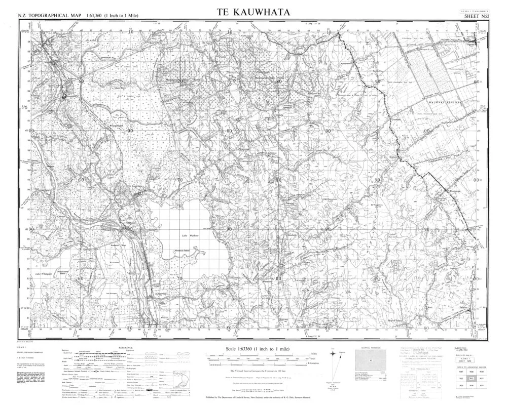 Te Kauwhata: topographical map [2nd ed.] | Record | DigitalNZ