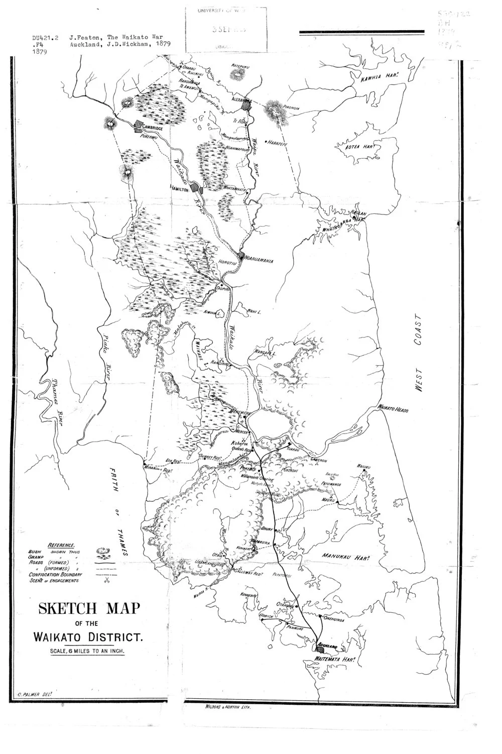 Sketch map of the Waikato District | Record | DigitalNZ