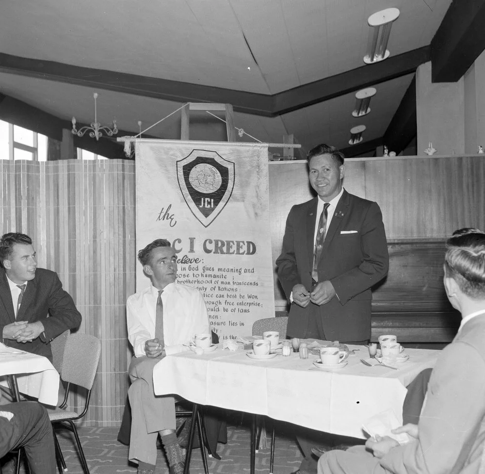 Monty Searancke, president of Jaycees N.Z. Record DigitalNZ