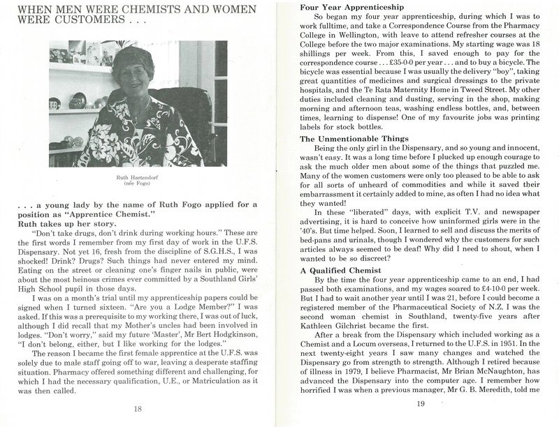 Pills, Potions and Pharmaceutical Paraphernalia: 100 Years of Dispensing: The Invercargill United Friendly Societies’ Dispensary, Tay Street, Invercargill, 1884-1984