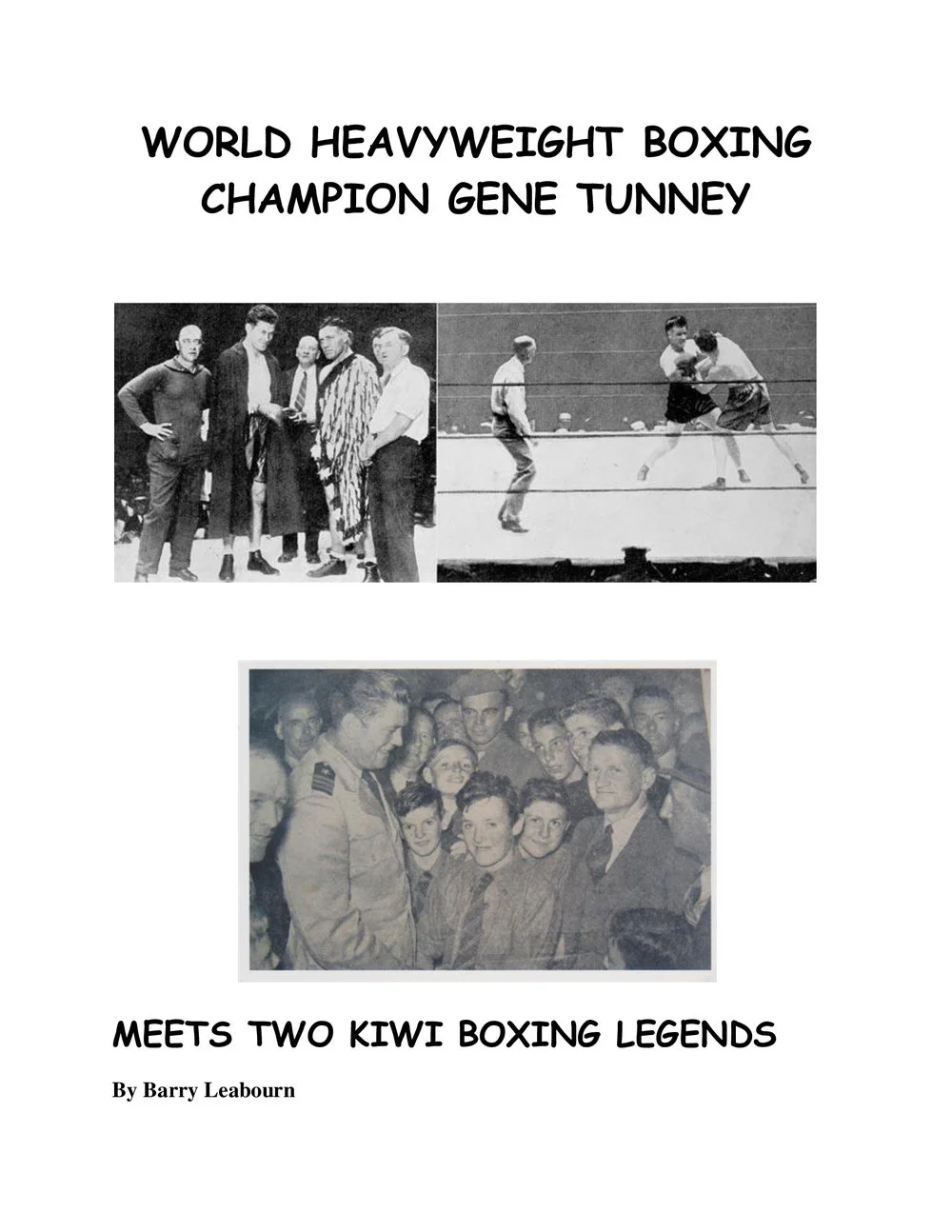 World heavyweight boxing champion and the kiwi connections.