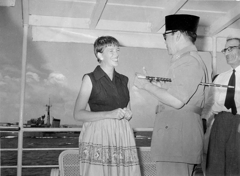 Christine cole catley and president sukarno record digitalnz