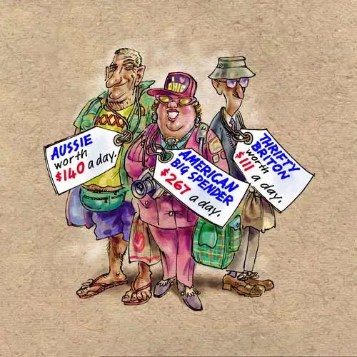 Tourists to New Zealand