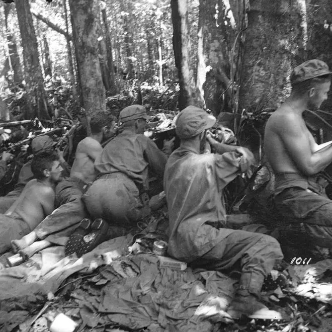 New Zealand troops in action on Vella Lavella