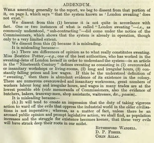 1890 Sweating Commission