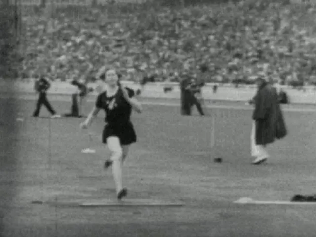 Yvette Williams at the 1950 British Empire Games, Auckland