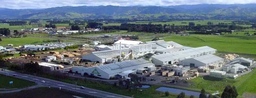 A modern wood processing mill