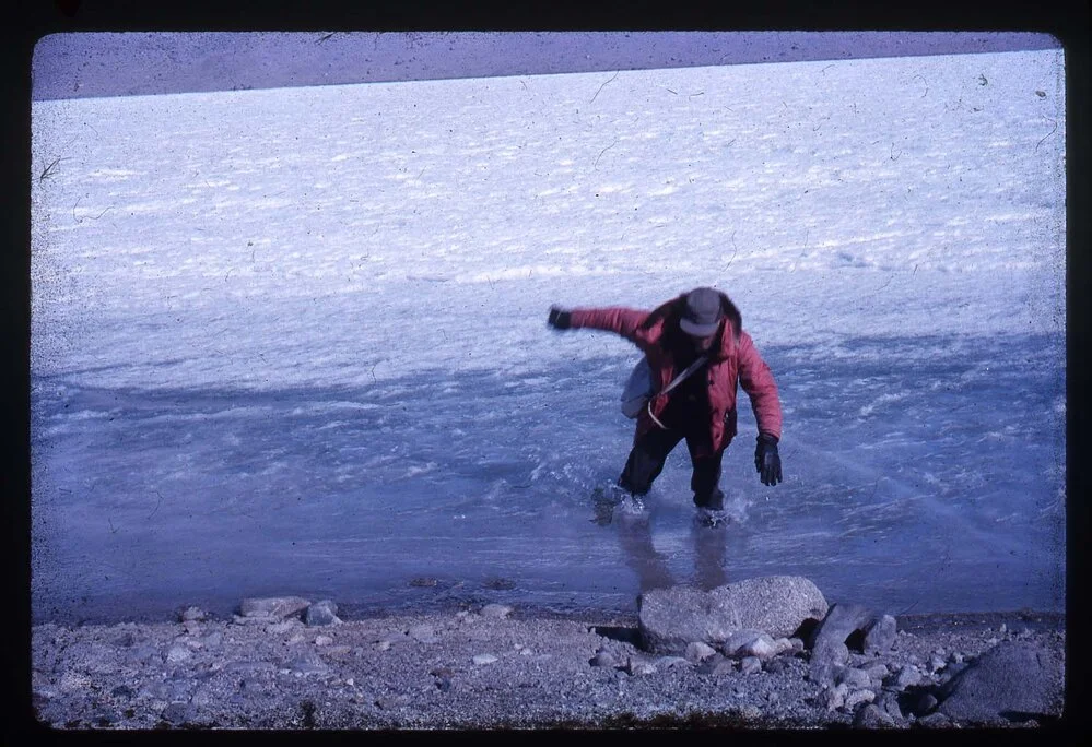 Walking on thin Ice. Chas Rich. Taylor Valley 63.