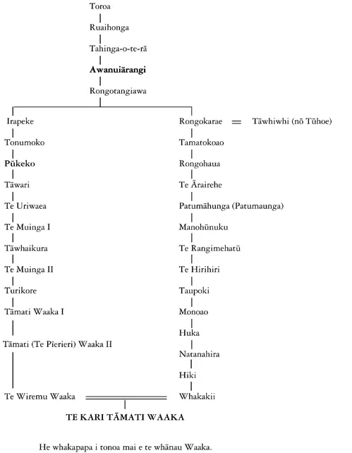 Whakapapa of Te Kari Waaka | Record | DigitalNZ