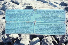 Plaque in Four Languages near Shackleton's Hut