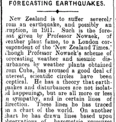 Forecasting earthquakes