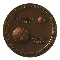 The Apollo 8 lunar orbit medal