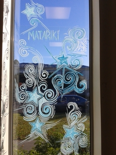Matariki window art
