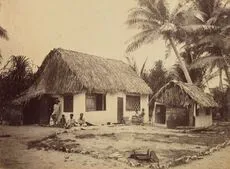 Trader's house Funafuti. From the album: Views in the Pacific Islands