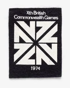 Black and white Commonwealth Games patch