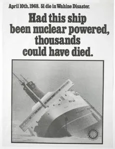 Anti nuclear-powered vessel protest poster