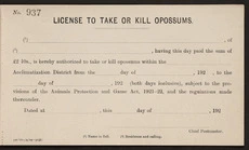Possum license