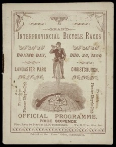 Grand inter-provincial bicycle races poster