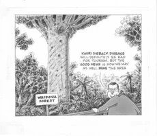 Kauri dieback cartoon