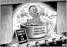'Tonight - Tame Iti in "The Tempest".' 'Protests over bail conditions'. 19 June, 2008