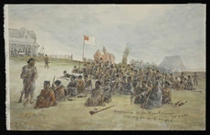Surrender of the Ngaiterangi at Te Papa
