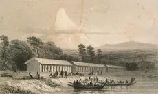 New Plymouth immigration barracks, 1841