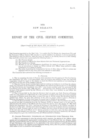 REPORT OF THE CIVIL SERVICE COMMITTEE.