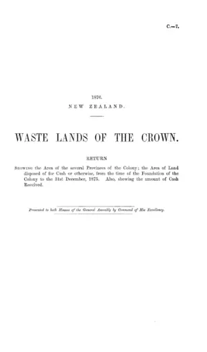 WASTE LANDS OF THE CROWN.