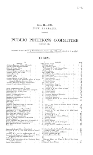PUBLIC PETITIONS COMMITTEE (REPORTS OF).