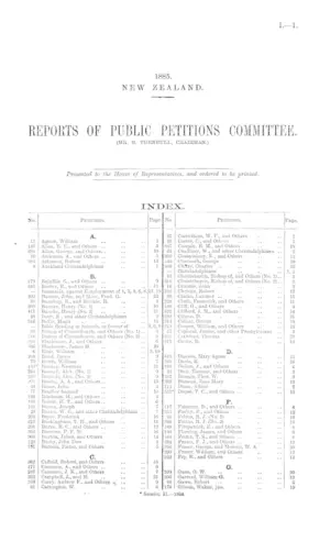 REPORTS OF PUBLIC PETITIONS COMMITTEE. (MR. R. TURNBULL, CHAIRMAN.)