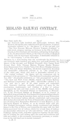 MIDLAND RAILWAY CONTRACT.
