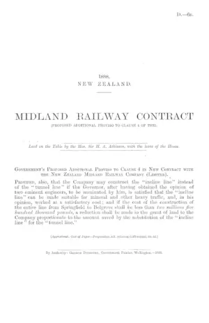 MIDLAND RAILWAY CONTRACT (PROPOSED ADDITIONAL PROVISO TO CLAUSE 4 OF THE).