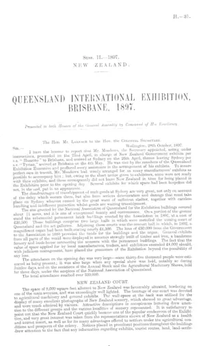 QUEENSLAND INTERNATIONAL EXHIBITION, BRISBANE, 1897.